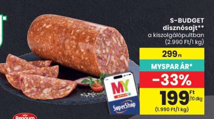 S-BUDGET disznósajt