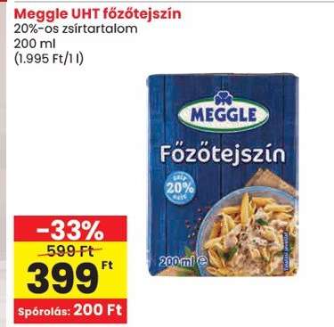 MEGGLE UHT Főzőtejszín