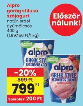 Alpro görög stílusú szójagurt
