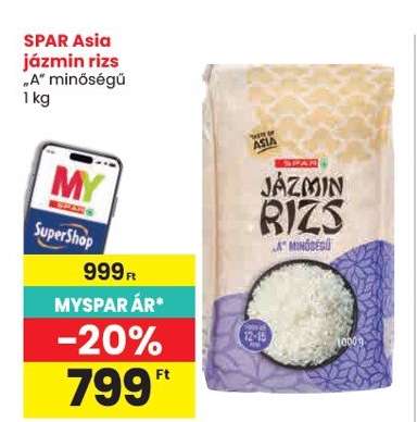 SPAR Asia jázmin rizs