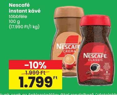 NESCAFÉ﻿﻿ Instant kávé*