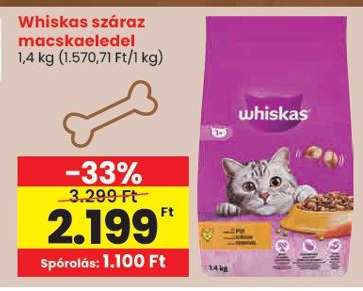 Whiskas száraz macskaeledel