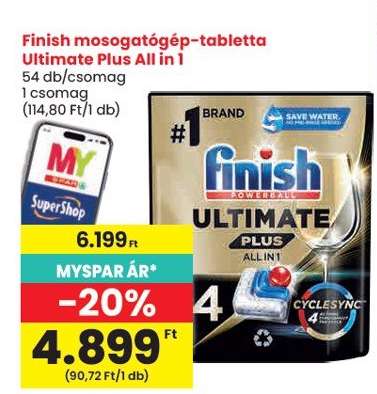 Finish mosogatógép-tabletta Ultimate Plus All in 1