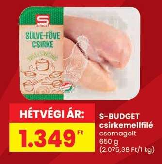 S-BUDGET csirkemellfilé