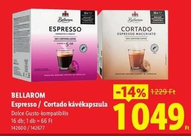 BELLAROM Espresso / Cortado kávékapszula