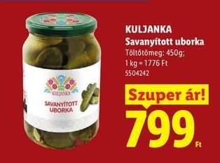 KULJANKA Savanyított uborka