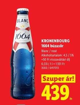 Kronenbourg 1664 búzasör