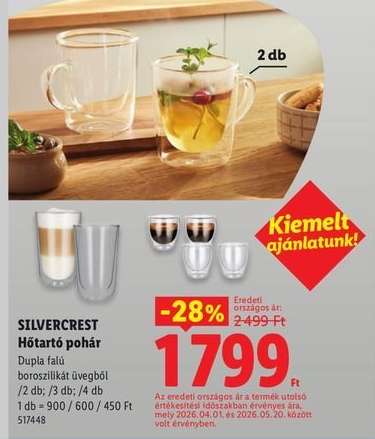 SILVERCREST Hőtartó pohár