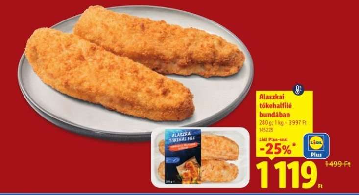 Alaszkai tőkehalfilé bundában