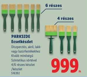 PARKSIDE Ecsetkészlet