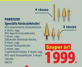 PARKSIDE Speciális fúrószárkészlet