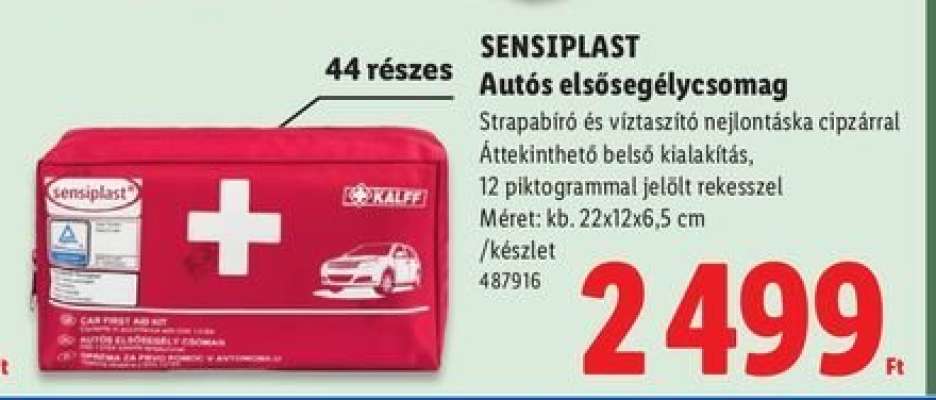 sensiplast Autós elsősegélycsomag