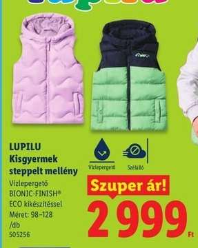 Lupilu Kisgyermek steppelt mellény