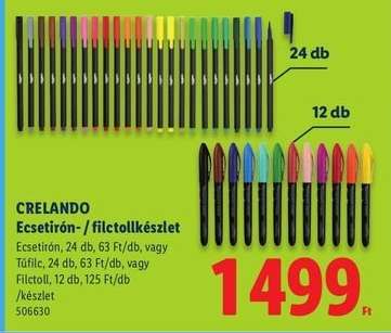 CRELANDO Ecsetirón- / filctollkészlet