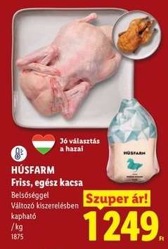 HÚSFARM Friss, egész kacsa