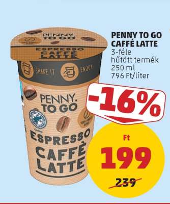 PENNY TO GO CAFFÉ LATTE