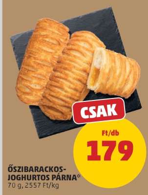 Őszibarackos-joghurtos párna