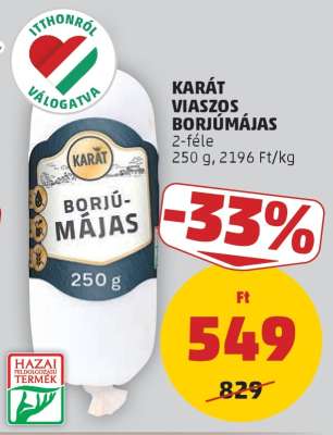 KARÁT Viaszos Borjúmájas