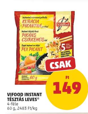 VIFOOD INSTANT TÉSZTÁS LEVES
