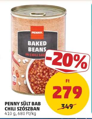 PENNY sült bab chili szószban