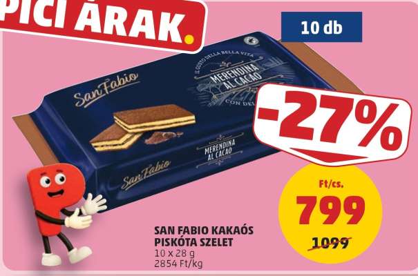 SAN FABIO KAKAÓS PISKÓTA SZELET