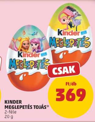 KINDER MEGLEPETÉS TOJÁS