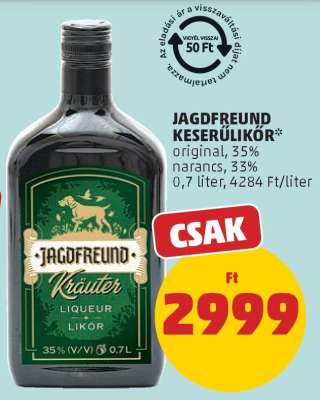 Jagdfreund Keserűlikőr