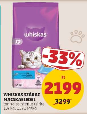 Whiskas száraz macskaeledel