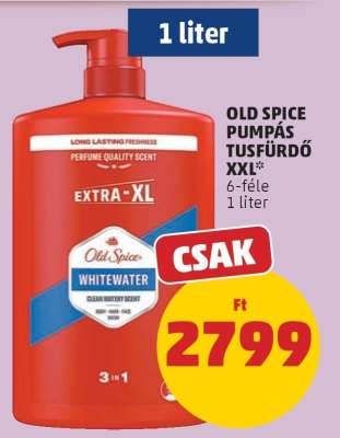 Old Spice Pumpás Tusfürdő XXL