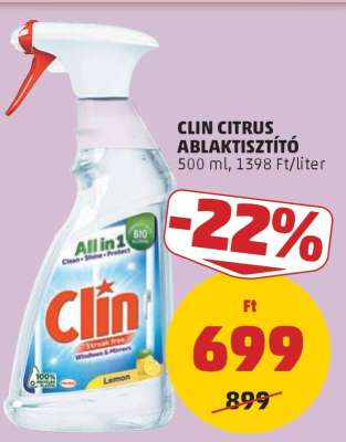 Clin Citrus Ablaktisztító