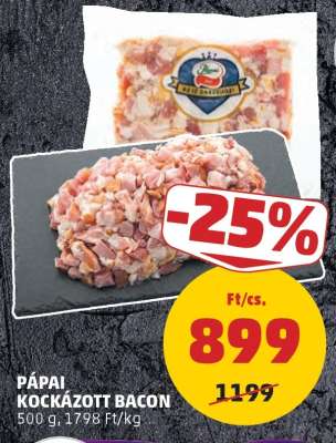 Pápai Kockázott Bacon