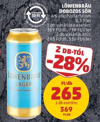 Löwenbräu Dobozos Sör