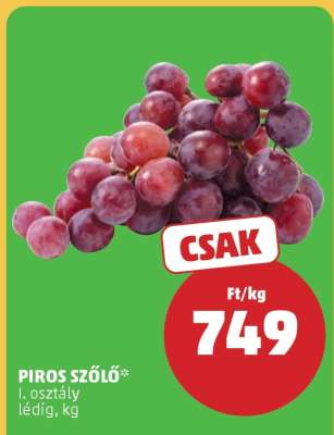 Piros szőlő