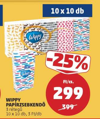 Wippy Papírzsebkendő