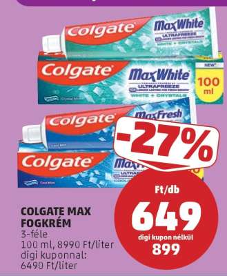 COLGATE MAX FOGKRÉM