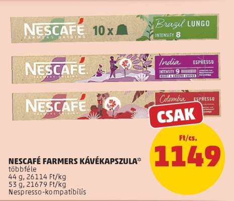 NESCAFÉ Farmers Kávékapszula
