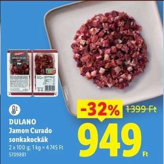 DULANO Jamon Curado sonkakockák