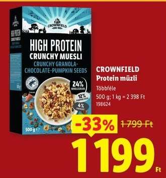 CROWNFIELD Protein müzli