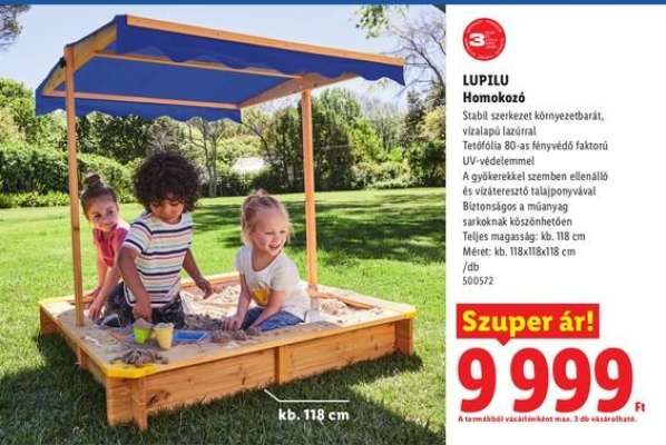 LUPILU Homokozó