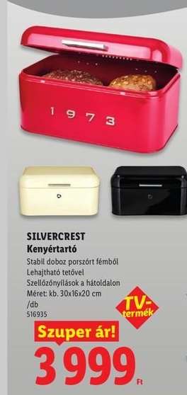 Silvercrest Kenyértartó