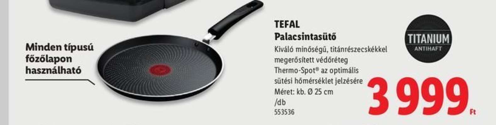 Tefal Palacsintasütő
