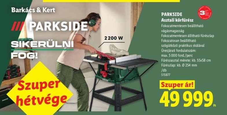PARKSIDE Asztali körfűrész