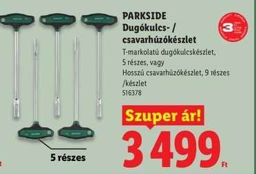 PARKSIDE Dugókulcs- / csavarhúzókészlet