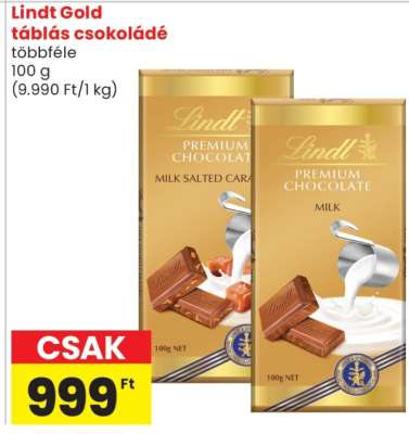 Lindt Gold Táblás Csokoládé