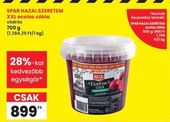 SPAR HAZAI.SZERETEM XXL ecetes cékla vödrös