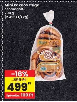 Mini kakaós csiga