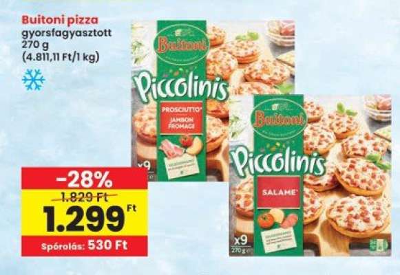 Buitoni pizza gyorsfagyasztott