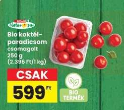 Bio koktélparadicsom csomagolt