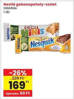 Nestlé gabonapehely-szelet