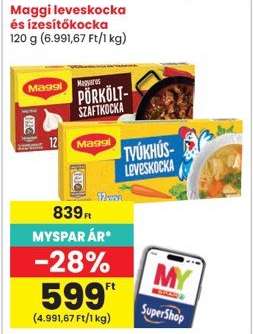 Maggi leveskocka és ízesítőkocka